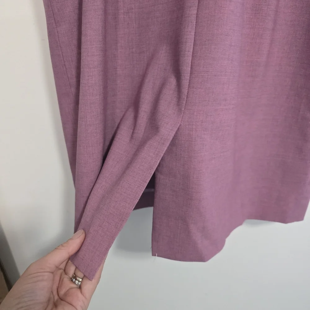 J. Crew Puff Sleeve Italian Wool Sheath Dress in Pink Office Ageless Classic